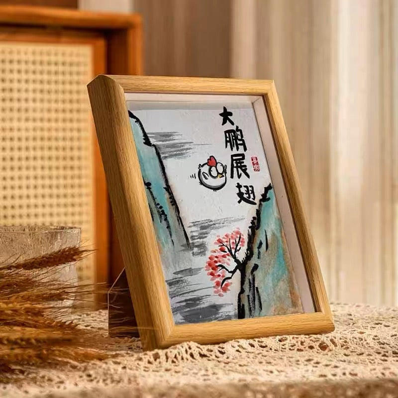 The Great Peng Spreads its Wings, Hand-painted by the master,  Include picture frame （free shipping by air）