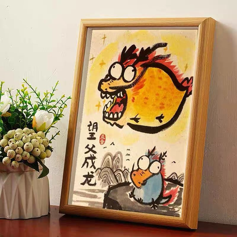 Hope the father can become a dragon include picture frame（free shipping by air）