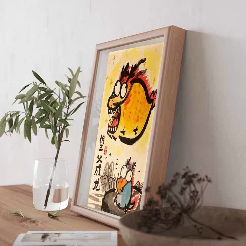 Hope the father can become a dragon include picture frame（free shipping by air）