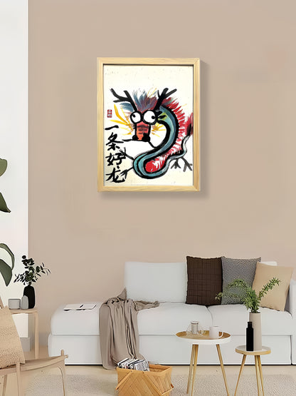 A GOOD DRAGON, Hand-painted by the master,  Include picture frame （free shipping by air）